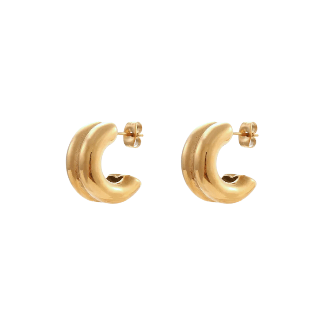 Double Layer Hoop Earrings