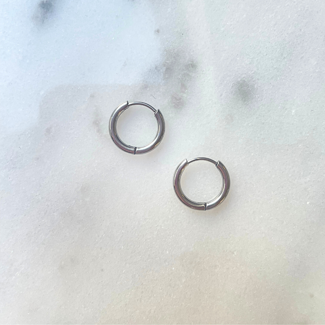 Silver Hoop Earrings