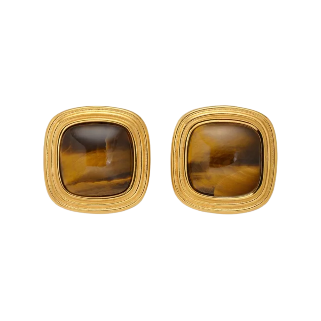 Cleo Earrings - Coffee Bean