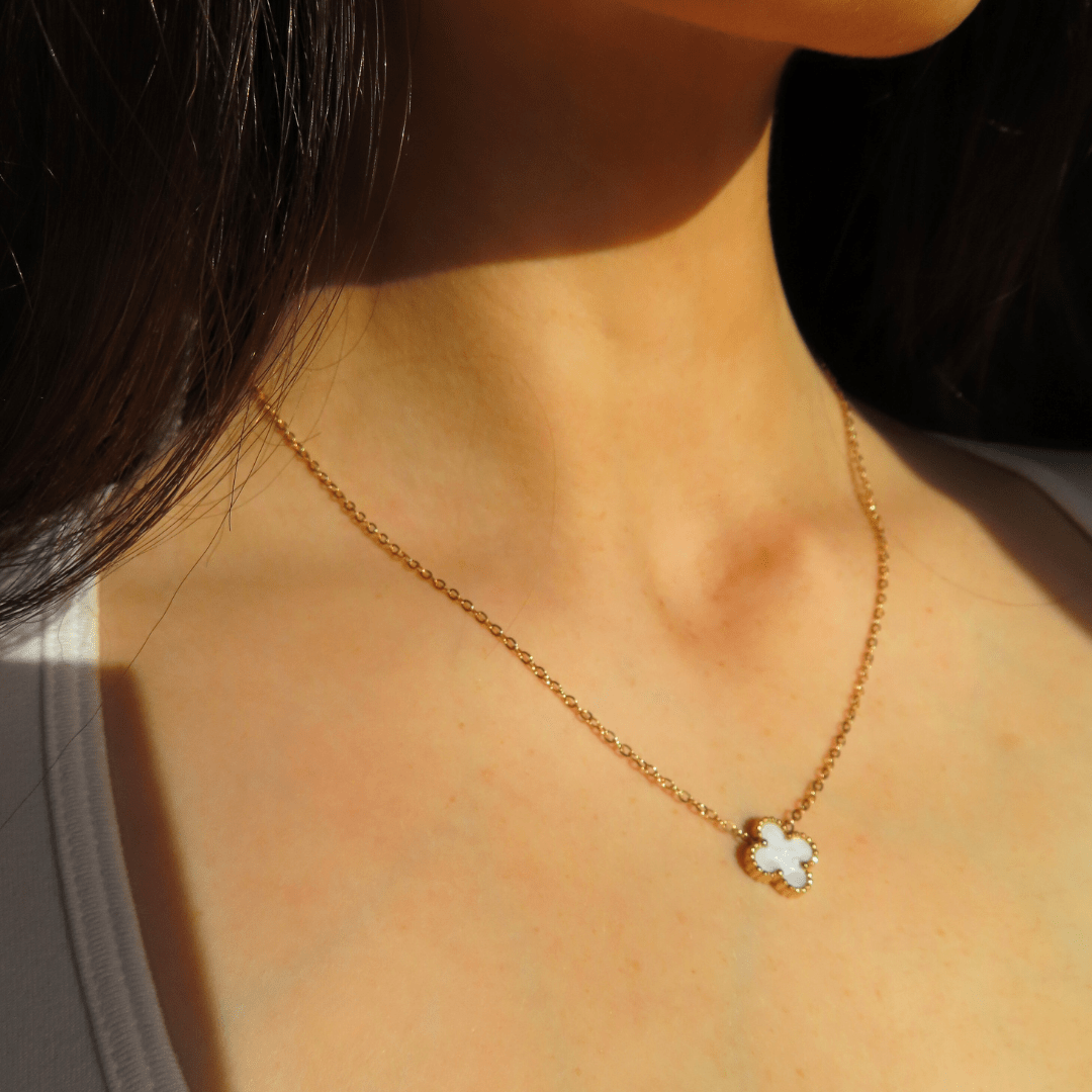 White Clover Necklace