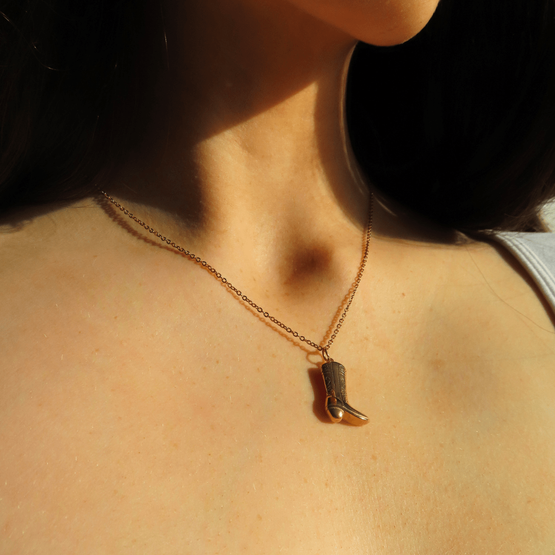 Cowgirl Boot Necklace