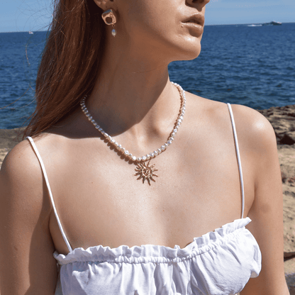 Pearl Sun Necklace