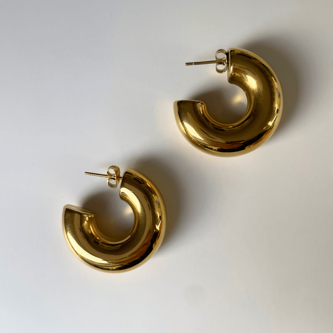 Chunky Gold Hoops