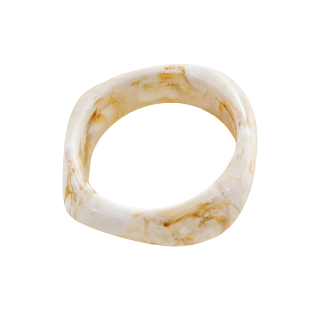 Coconut Irregular Bangle