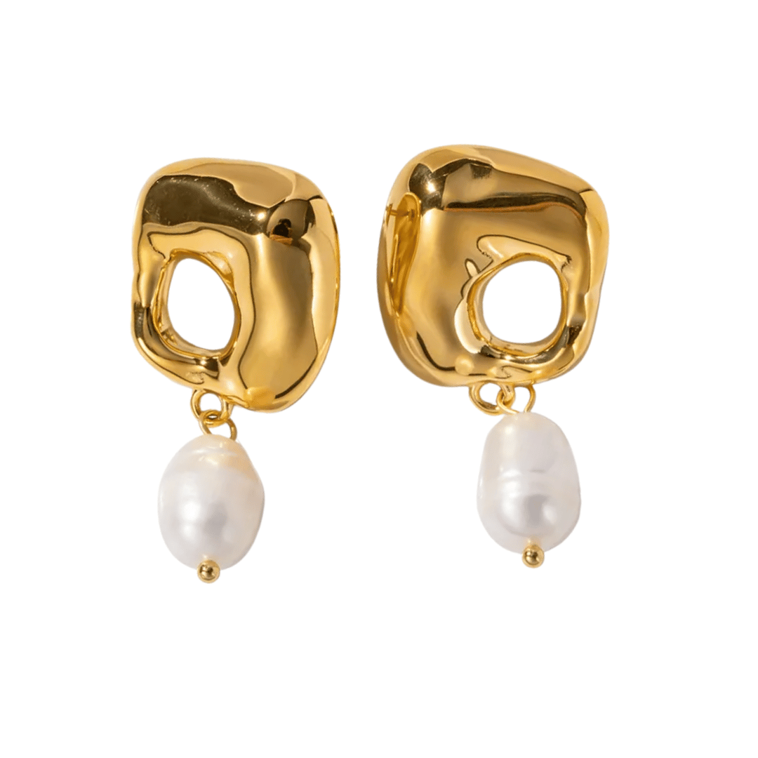 Sunlit Pearl Earrings