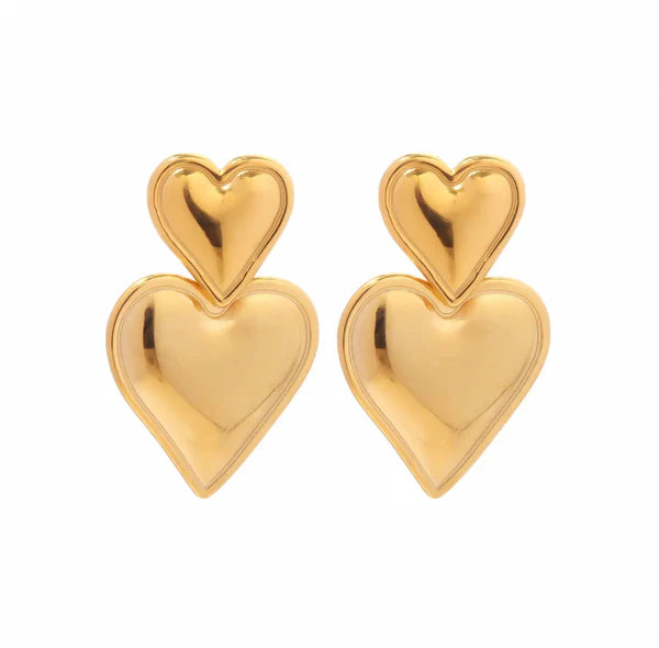 Heart Drop Earrings