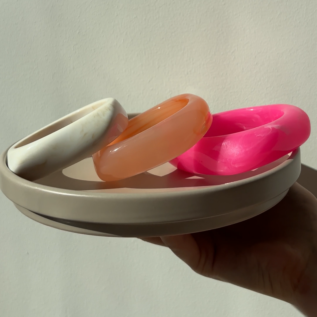 Bubblegum Irregular Bangle