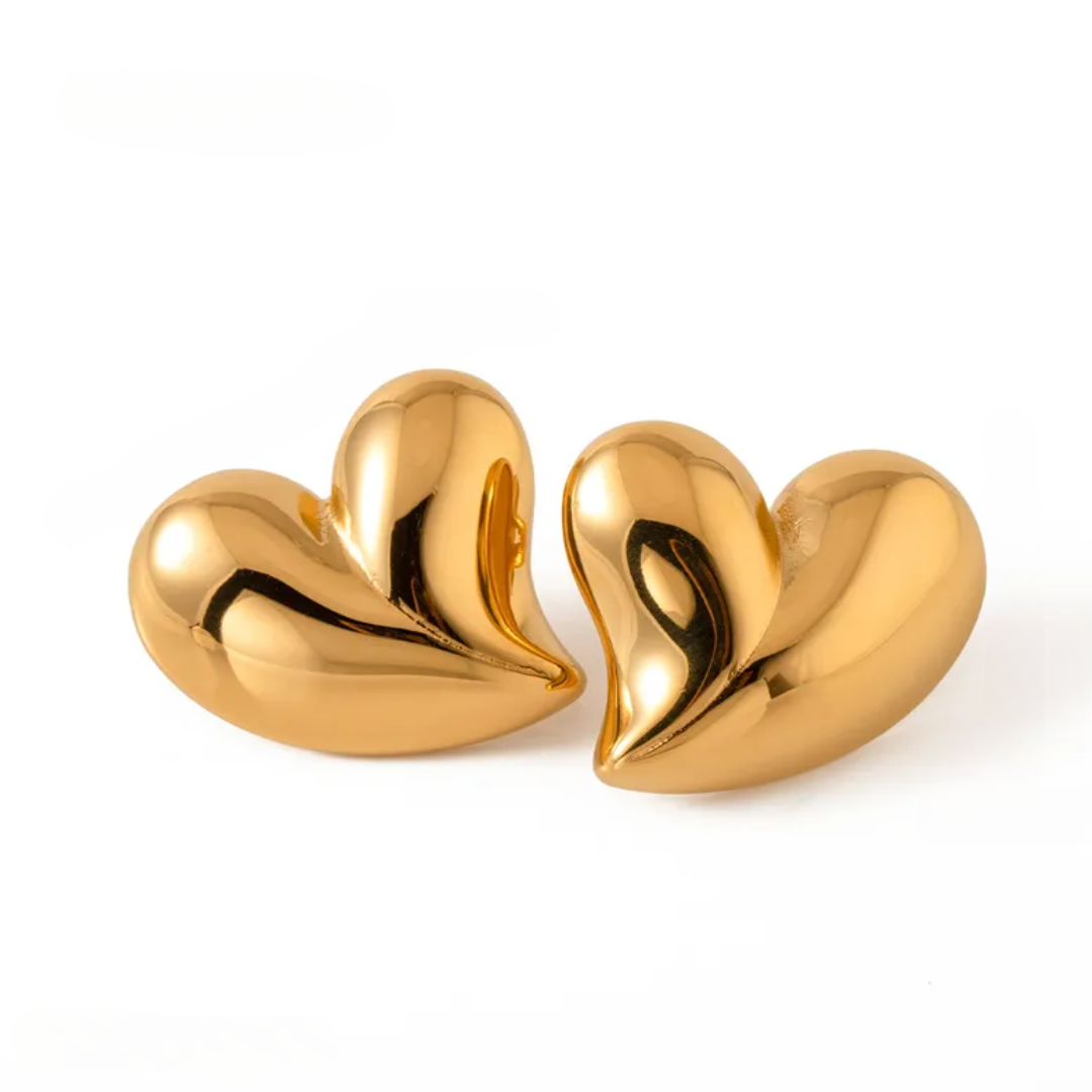 Heart Stud Earrings