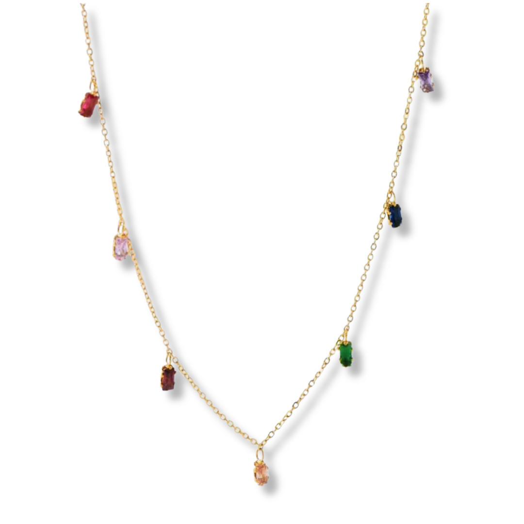 Multi Coloured Stone Necklace