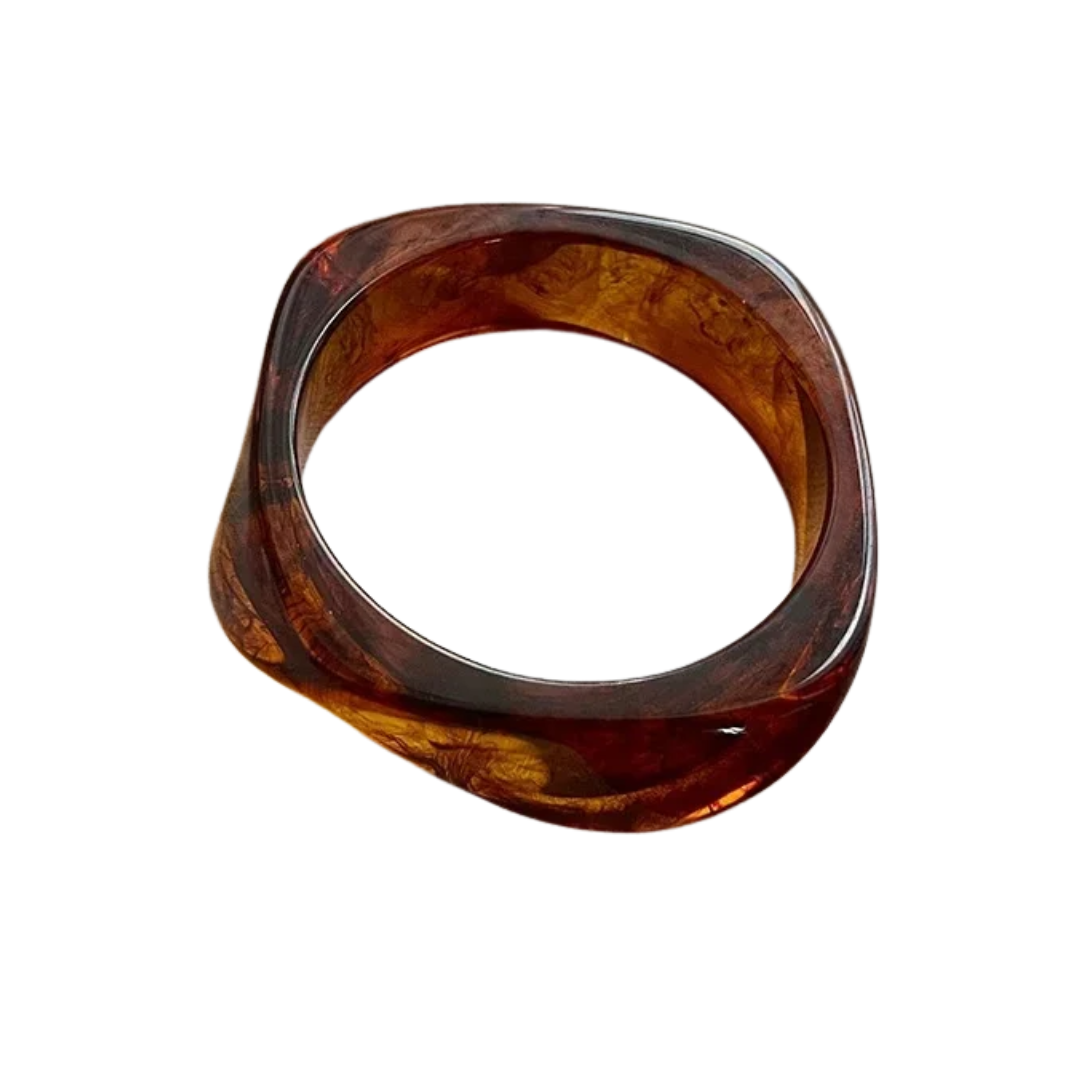 Amber Irregular Bangle